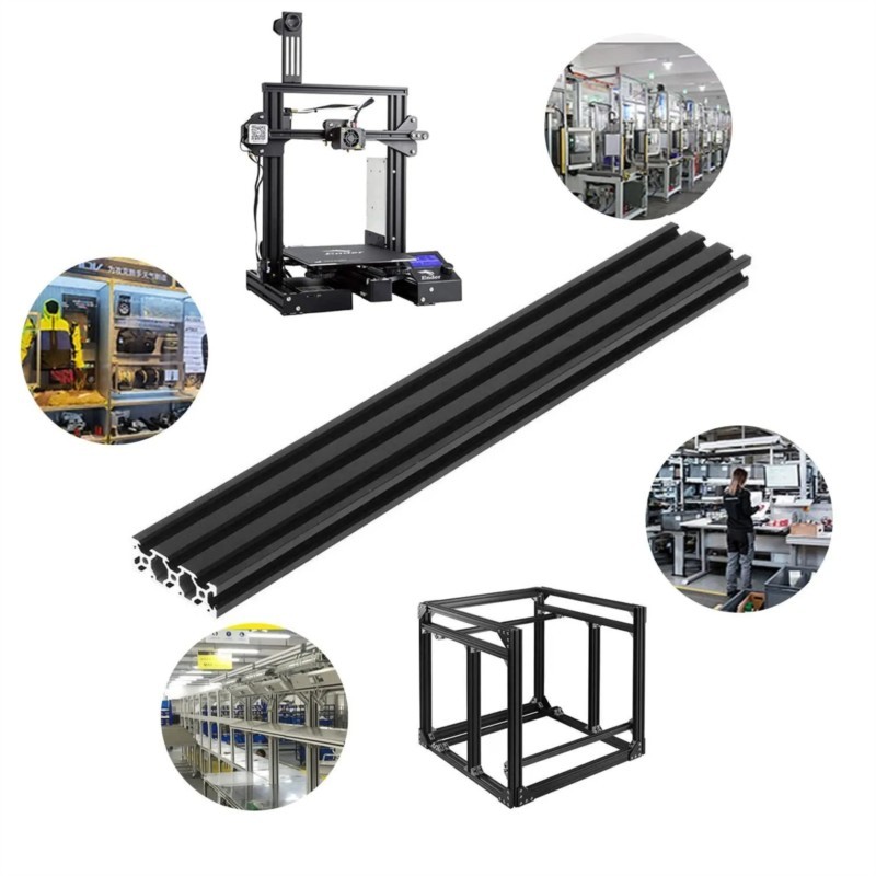 3D Printing Guide - Profilé en aluminium noir 2060, fente