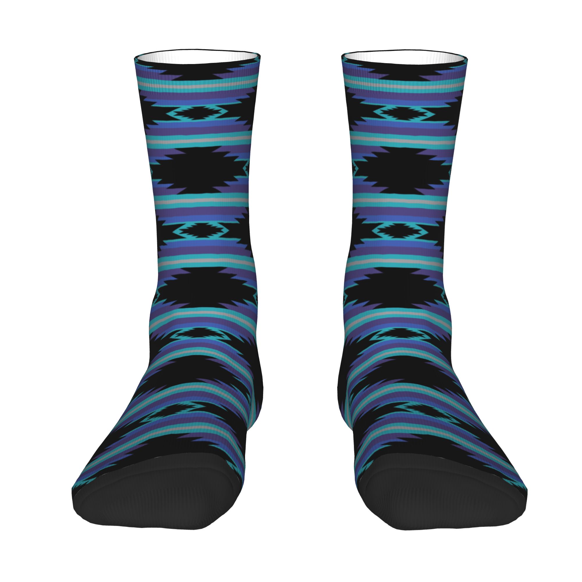 3D Printing Custom - Chaussettes habillées unisexes à motifs colorés